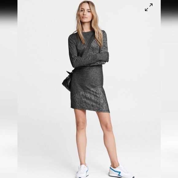 Rag and Bone Knit Gray Black Dress size XS - Picture 1 of 6